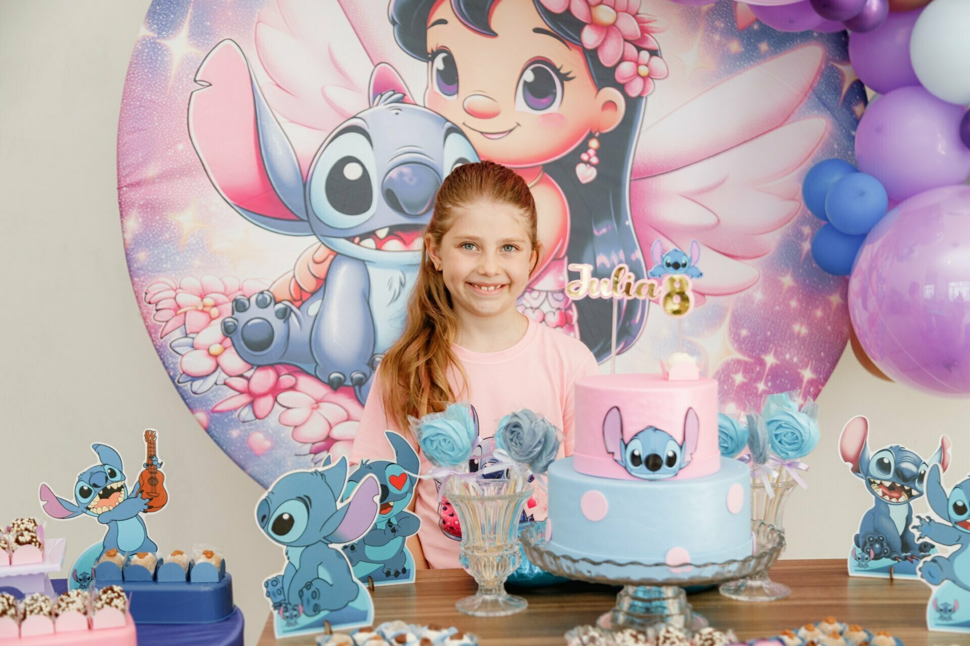 8 anos da Julia - Festa Infantil Stitch - Real Parque - Morumbi